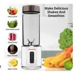 NEW in Box Aiwa Rechargeable Mini Portable Blender Juicer 13.5 oz | White